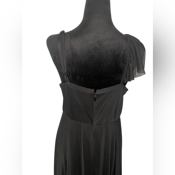 Torrid Midi Mesh Ruffle Surplice Dress - Picture 8 of 13